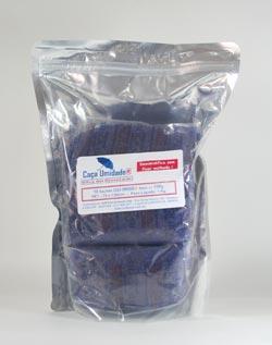CAÇA UMIDADE AZUL, PET, 100g - BAG COM 03 SACHÊS PET TRANSPARENTES, COM 100g