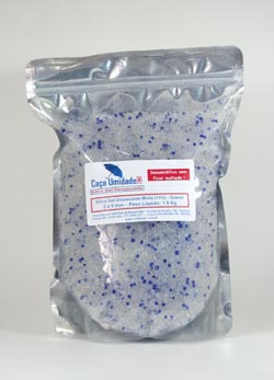 CAÇA UMIDADE MISTO (BRANCO E 11% AZUL), A GRANEL - BAG HERMÉTICO COM 1.5Kg