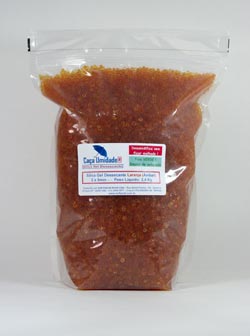 CAÇA UMIDADE LARANJA (ÂMBAR), A GRANEL - BAG HERMÉTICO COM 2,2 Kg - 100% Atóxica