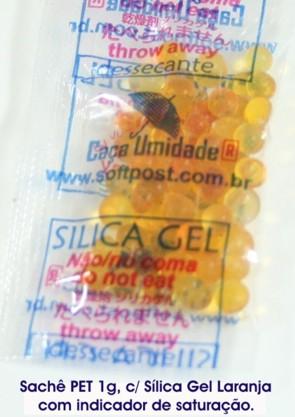 CAÇA UMIDADE LARANJA, PET, 1g - BAG COM 500 SACHÊS PET TRANSPARENTES, COM 1g