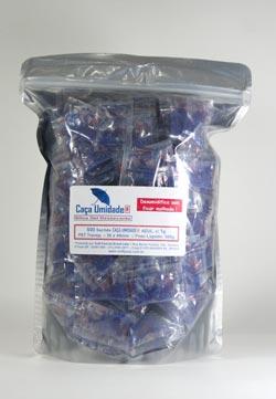 CAÇA UMIDADE AZUL, PET, 1g - BAG COM 150 SACHÊS PET TRANSPARENTES, COM 1g