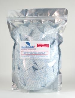 CAÇA UMIDADE BRANCO, PET, 1g - BAG COM 500 SACHÊS COM 1g.